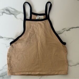 H&M Tan & Black Tank Top